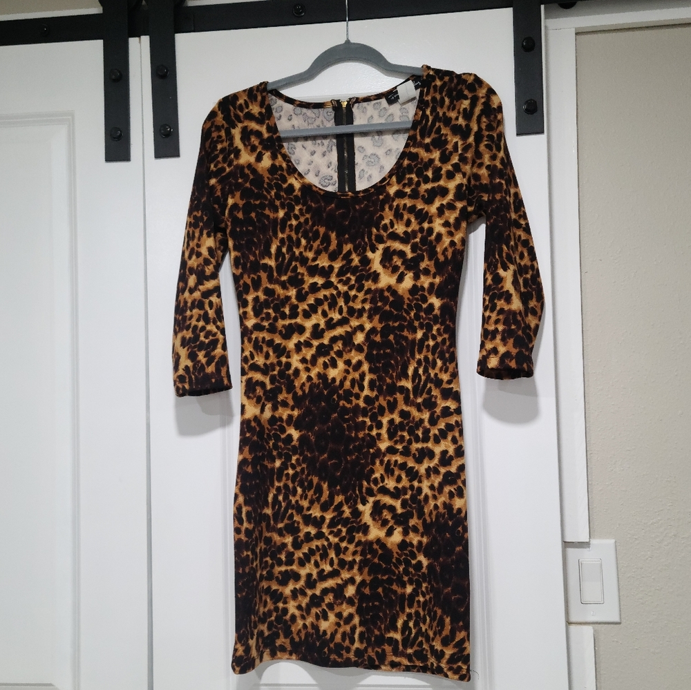 Animal print dress
